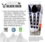 ست قاشق، چنگال و چاقو تیتانیومی BlackDeer